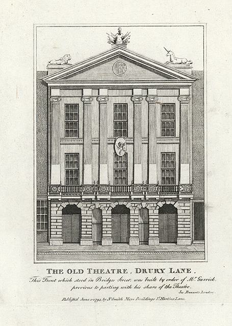 London, Old Theatre at Drury Lane, 1801