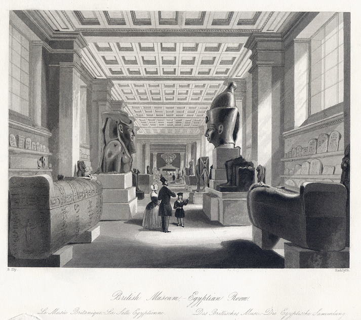 London, British Museum, Egyptian Room, 1845