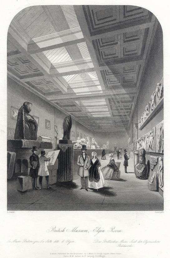 London, British Museum, Elgin Room, 1845