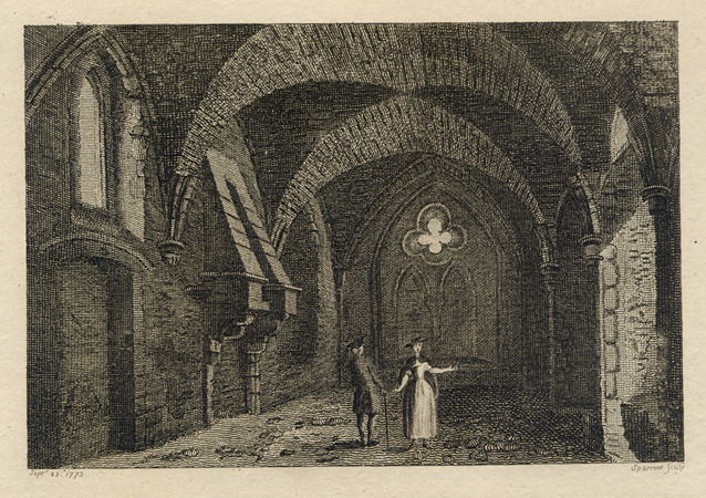 Hampshire, Netley Abbey, the Abbot's Kitchen, 1786