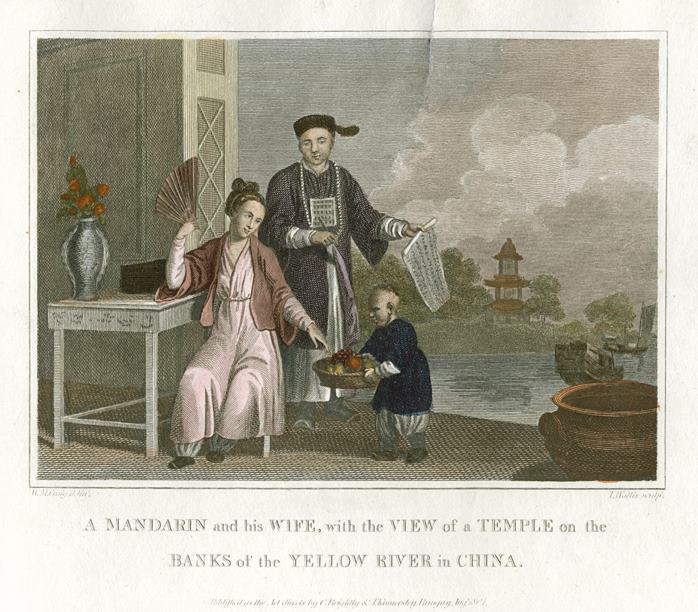 China, Mandarin and Wife, Yellow River, 1807