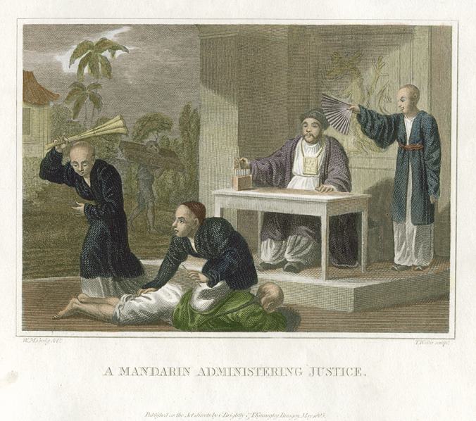 China, Mandarin Administering Justice, 1807