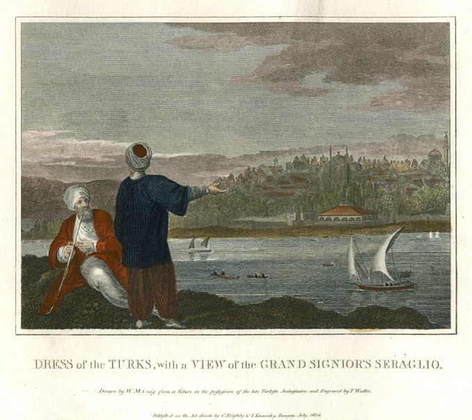 Turks, and view of the Grand Senior's Seraglio, 1807