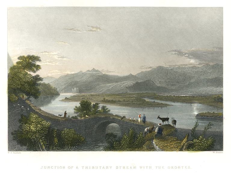 Holy Land, Junction in the River Orontes, 1838