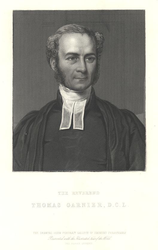 Rev. Thomas Garnier, 1862