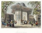 Turkey, Istanbul, Fountain in Galata, 1838