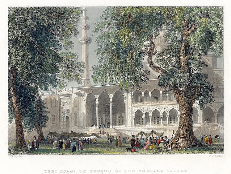 Turkey, Istanbul, Mosque of the Sultana Valide, 1838