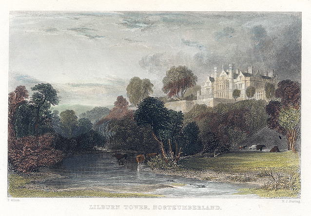 Northumberland, Lilburn Tower, 1832