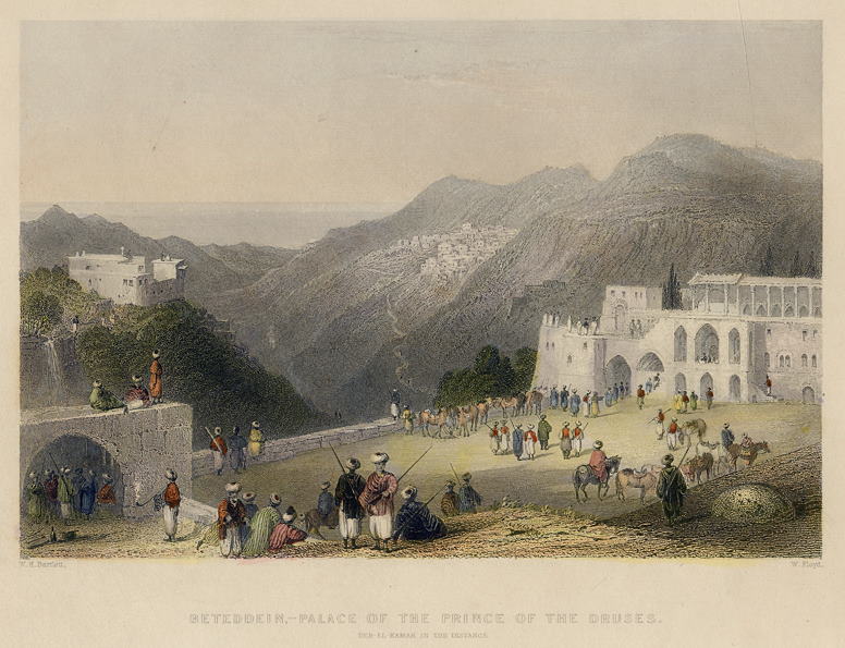 Lebanon, Beteddein - Palace of the Prince of the Druses, 1838