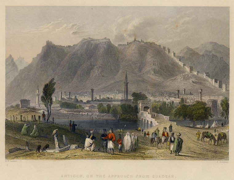 Holy Land, Antioch on the approach from Suadeah, 1838