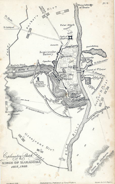 Peninsula War, Siege of Zaragoza (in 1808/9), published 1842