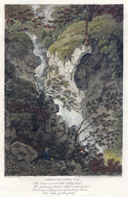 Scotland, Aberfeldy Upper Fall, 1805