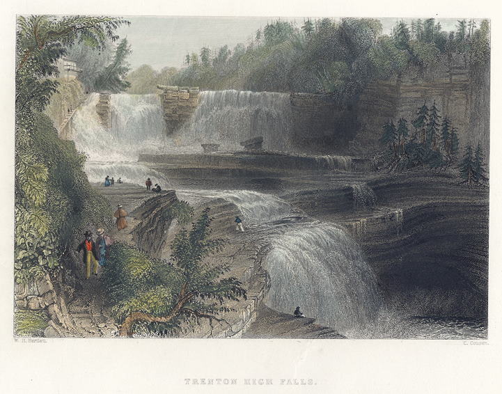 USA, Trenton High Falls, 1840