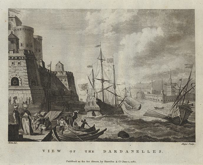 Turkey, View of the Dardanelles, 1793