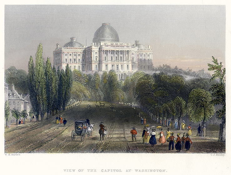 USA, Washington, The Capitol, 1840