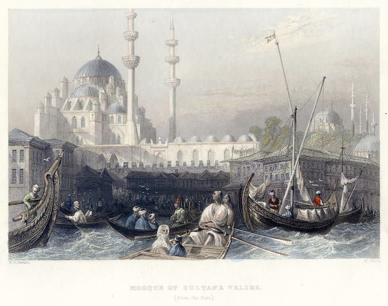 Turkey, Istanbul, Mosque of Sultana Valide, 1838