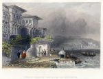 Turkey, Turkish Houses on the Bosphorus, 1838