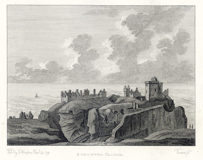 Scotland, Dunnottar Castle, 1791