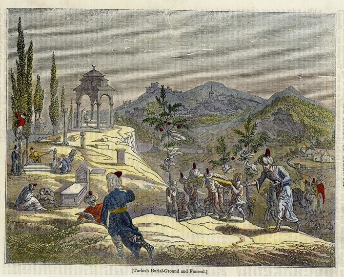 Turkish Burial-Ground & Funeral, 1834
