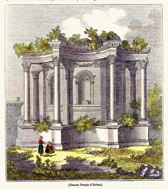 Baalbek, Circular Temple, 1834