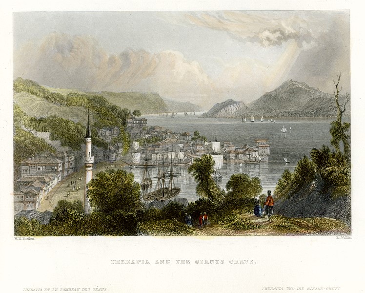 Turkey, Bosphorus, Therapia and the Giant's Grave, 1838