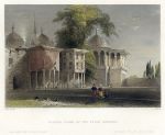 Turkey, Constantinople, Fourth Court of the Serai Bournou, 1838