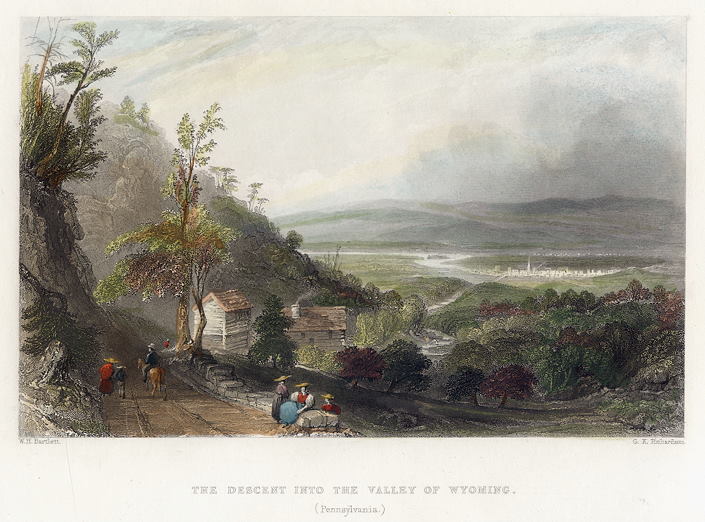 USA, Pennsylvania, Descent into the Valley of Wyoming, 1840