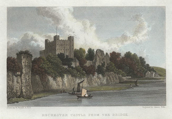 Kent, Rochester Castle, 1830