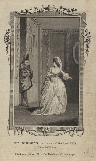 Mrs. Siddons in the Character of Isabella, 1782