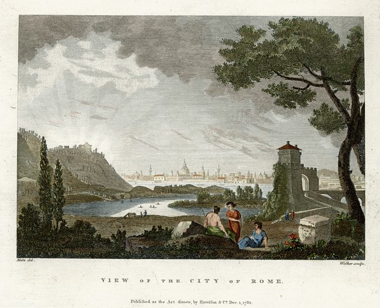 Italy, Rome view, 1793