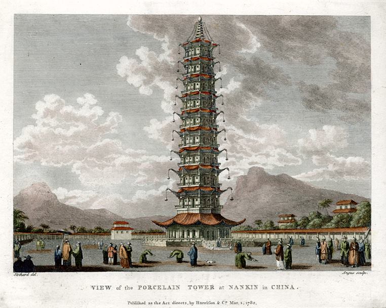 China, Porcelain Tower at Nanking (Nanjing), 1793