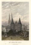 Germany, Lubeck, Holstein Gate, 1872