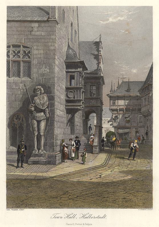 Germany, Halberstadt Town Hall, 1872