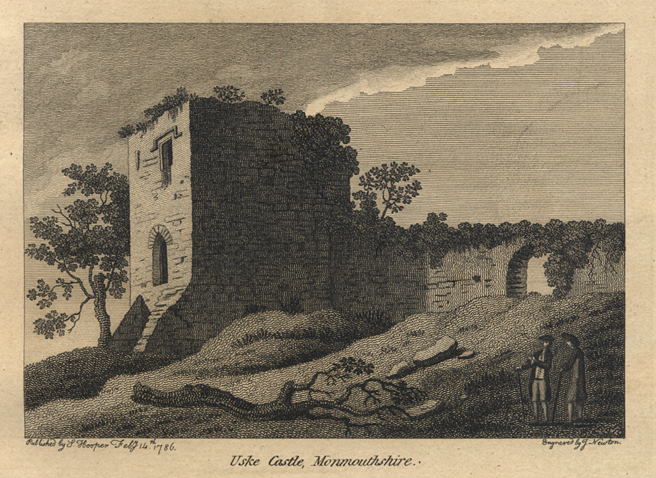 Usk Castle, 1786