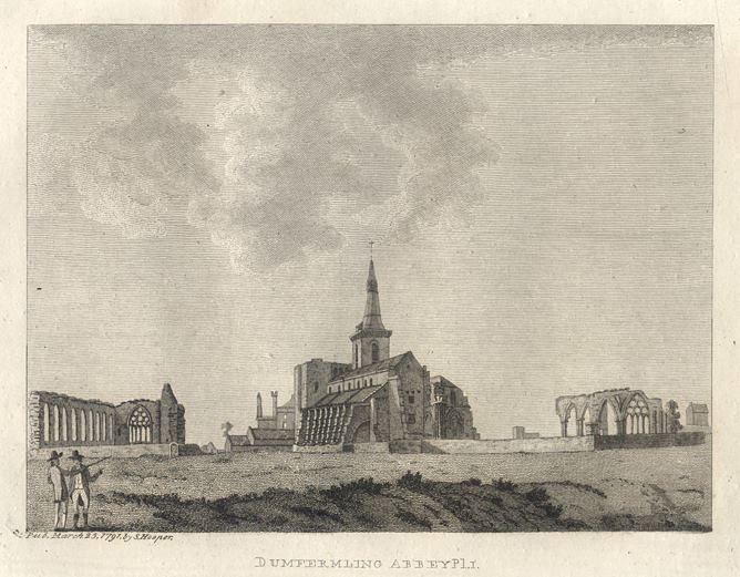 Scotland, Dunfermline Abbey, 1791