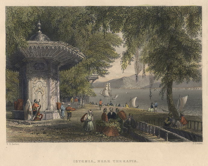 Turkey, Constantinople, Istenia, near Therapia, 1838