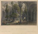 Turkey, Constantinople, Court of the Mosque of Bajazet, 1838