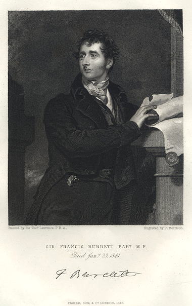 Sir Francis Burdett, M.P., 1844