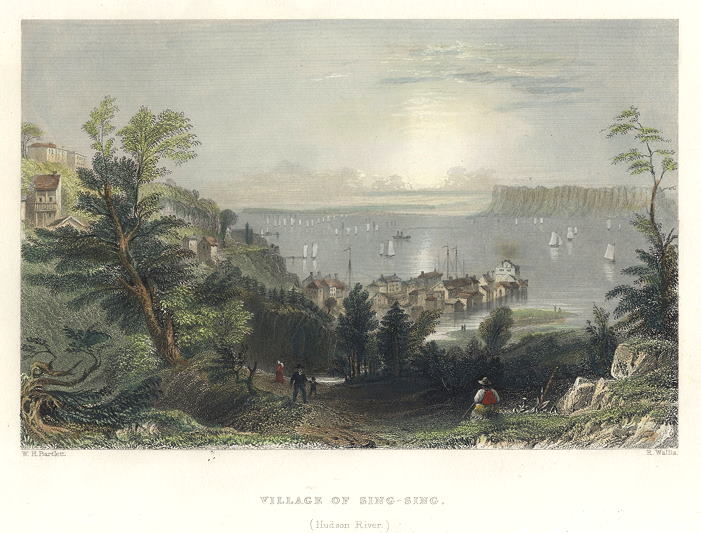 USA, Village of Sing-Sing (Hudson River), 1840