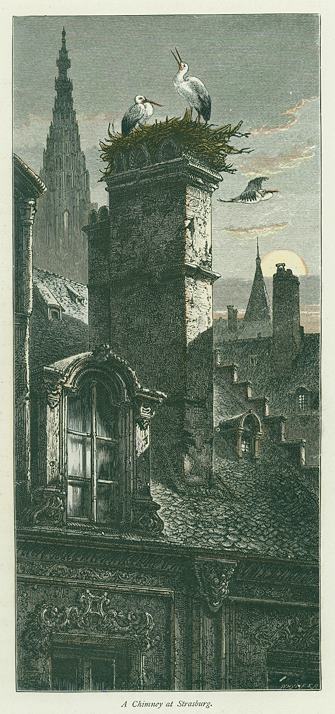 France, Strasbourg, a chimney, 1875