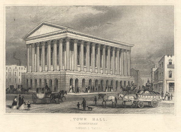 Birmingham Town Hall, 1848