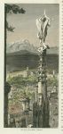 Italy, the Alps from Milan Cathedral, 1875