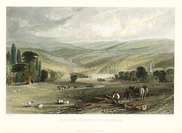 Durham, Gibside house, 1832