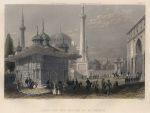 Constantinople, Fountain and Square of St.Sophia, 1850