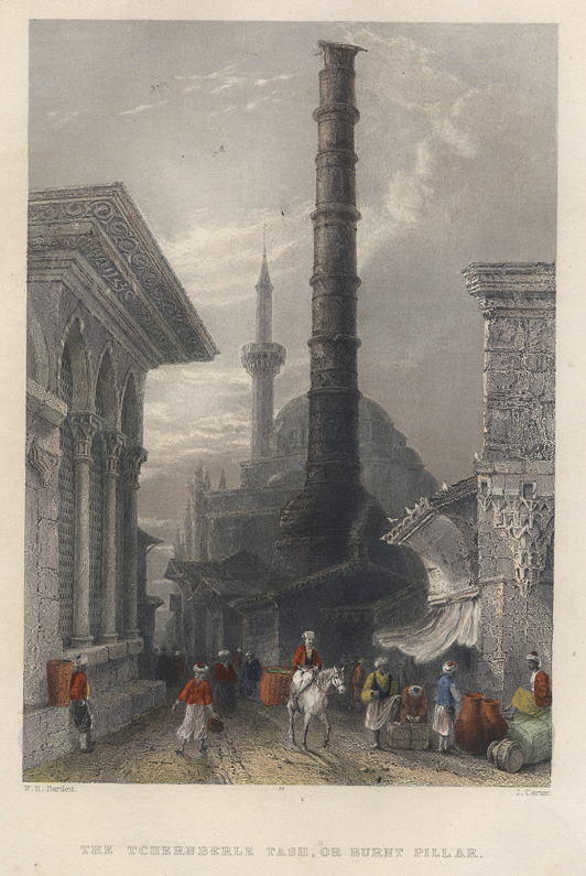 Constantinople, the Burnt Pillar, 1850