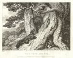 Dog, Cock and Fox, by Howitt, 1810