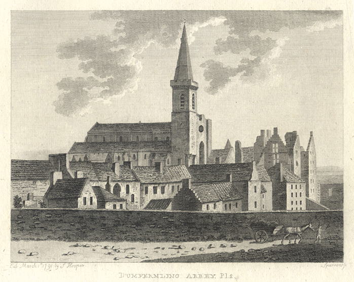 Scotland, Dunfermline Abbey, 1791