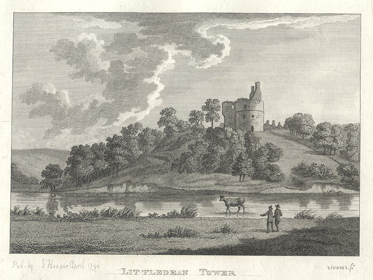 Scotland, Littledean Tower, 1791