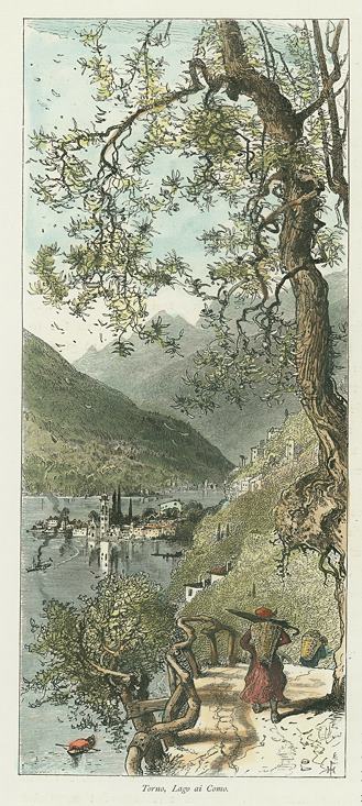 Italy, Lake Como, Torno, 1891