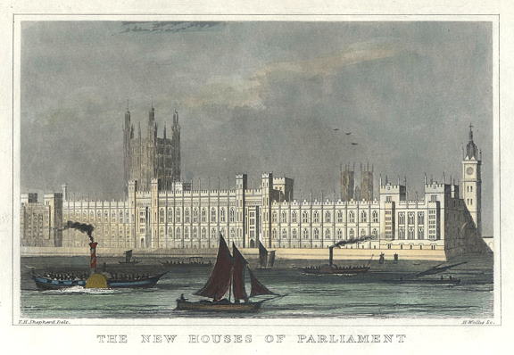 London, Houses of Parliament, 1848